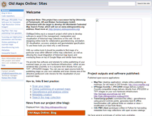 Tablet Screenshot of help.oldmapsonline.org